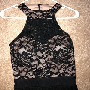 Black formal gown.